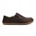 Moloa Men's Leather Slippers - Dark Wood