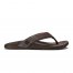 Tuahine Men's Leather Beach Sandals - Dark Wood