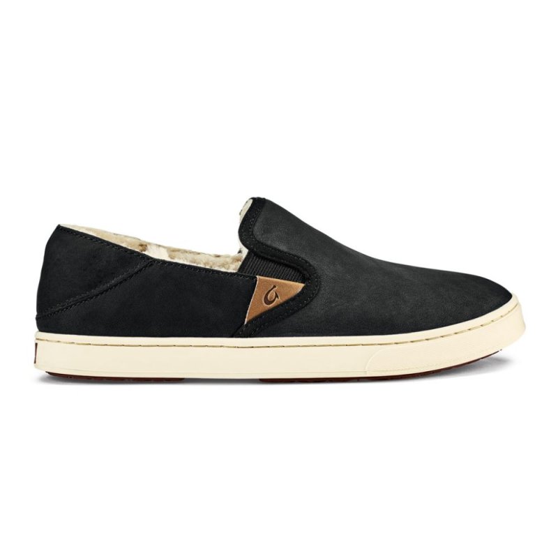 Pehuea Heu Shearling Slip-On Sneakers - Lava Rock