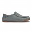 Kipuka Hulu Men's Leather Slippers - Charcoal