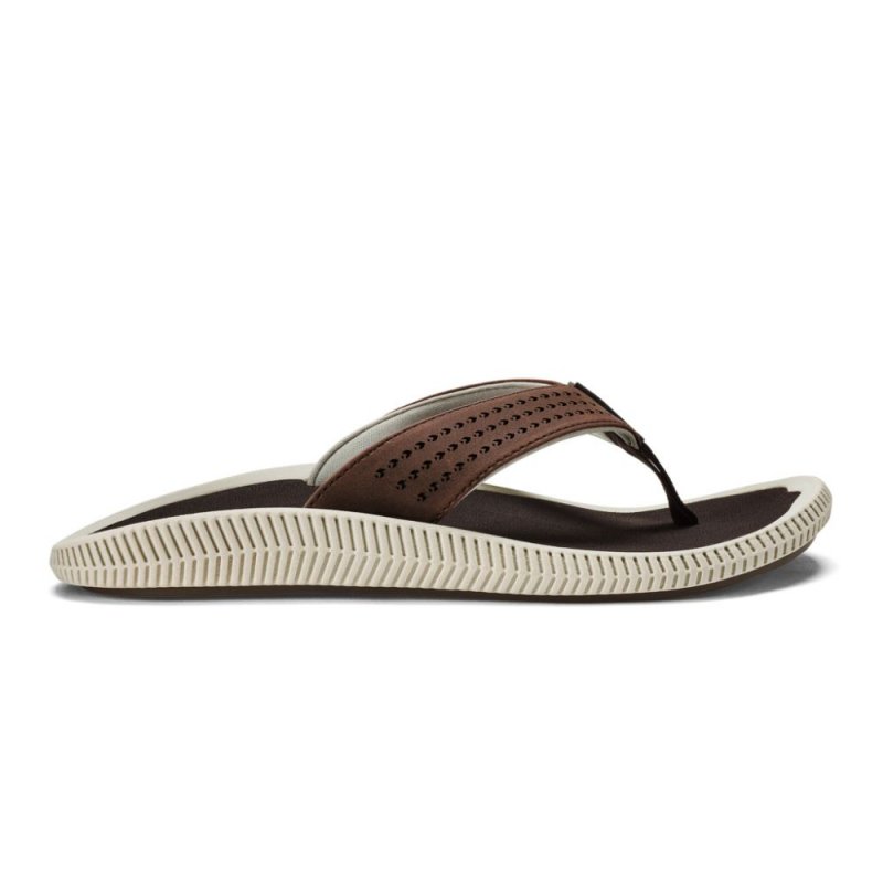 Ulele Men's Beach Sandals - Dark Wood