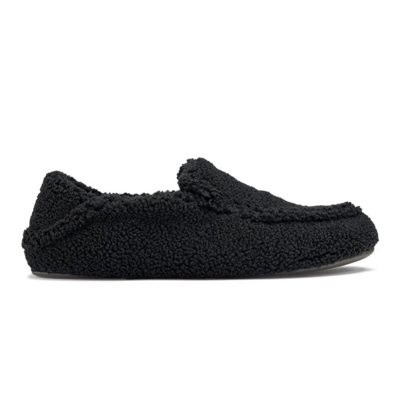 Nohea Heu Slipper Women's Fuzzy Slippers - Black