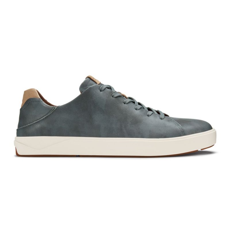 Lae'ahi Li 'Ili Men's Leather Sneakers - Charcoal