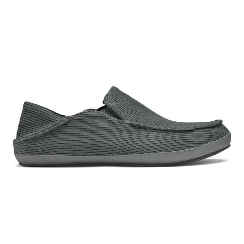 Moloa 'Ie Slipper Men's Corduroy Slippers - Charcoal