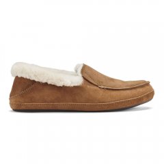 Ku'una Women's Leather Slippers - Tan